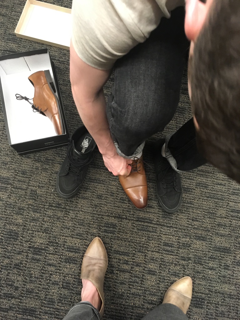 Trying on Shoes