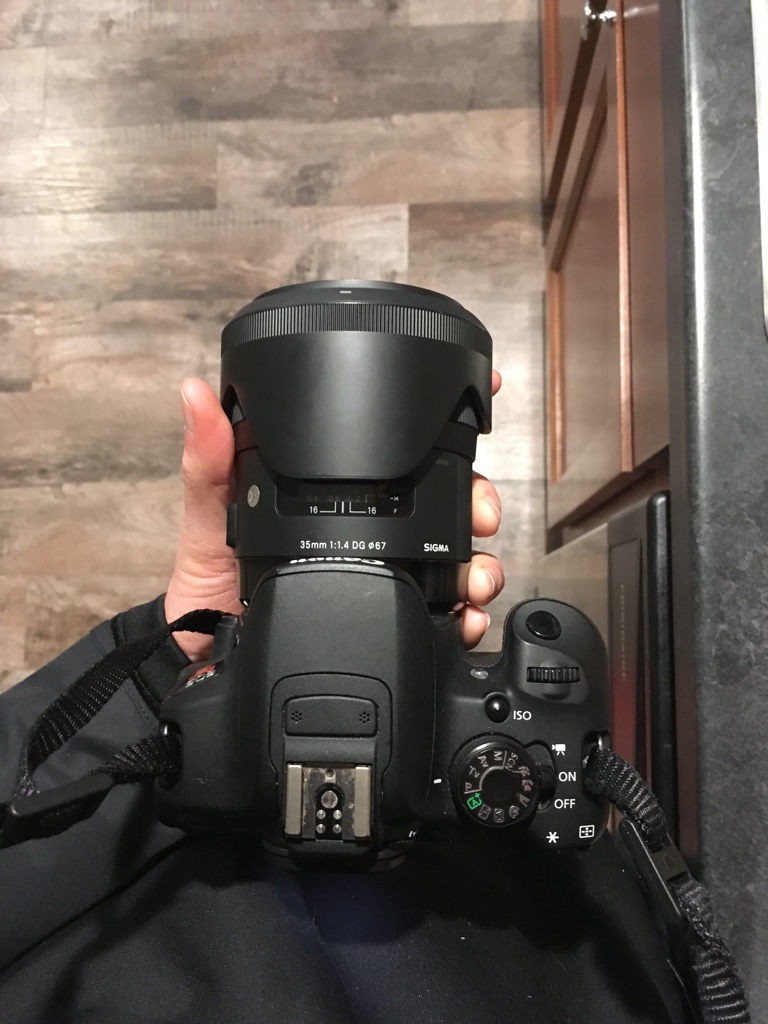 camera and lens