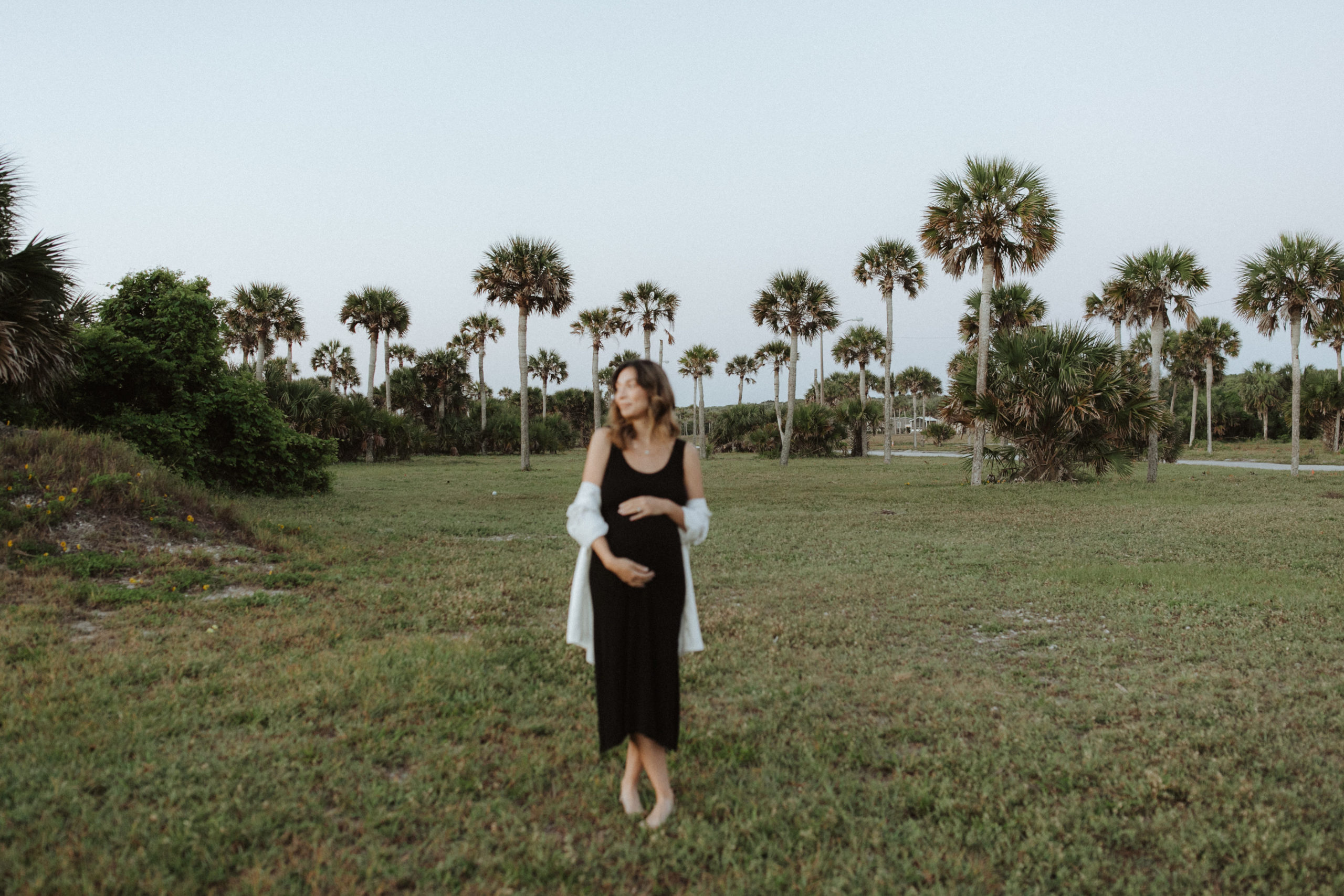 Maternity Photos with Palm Trees