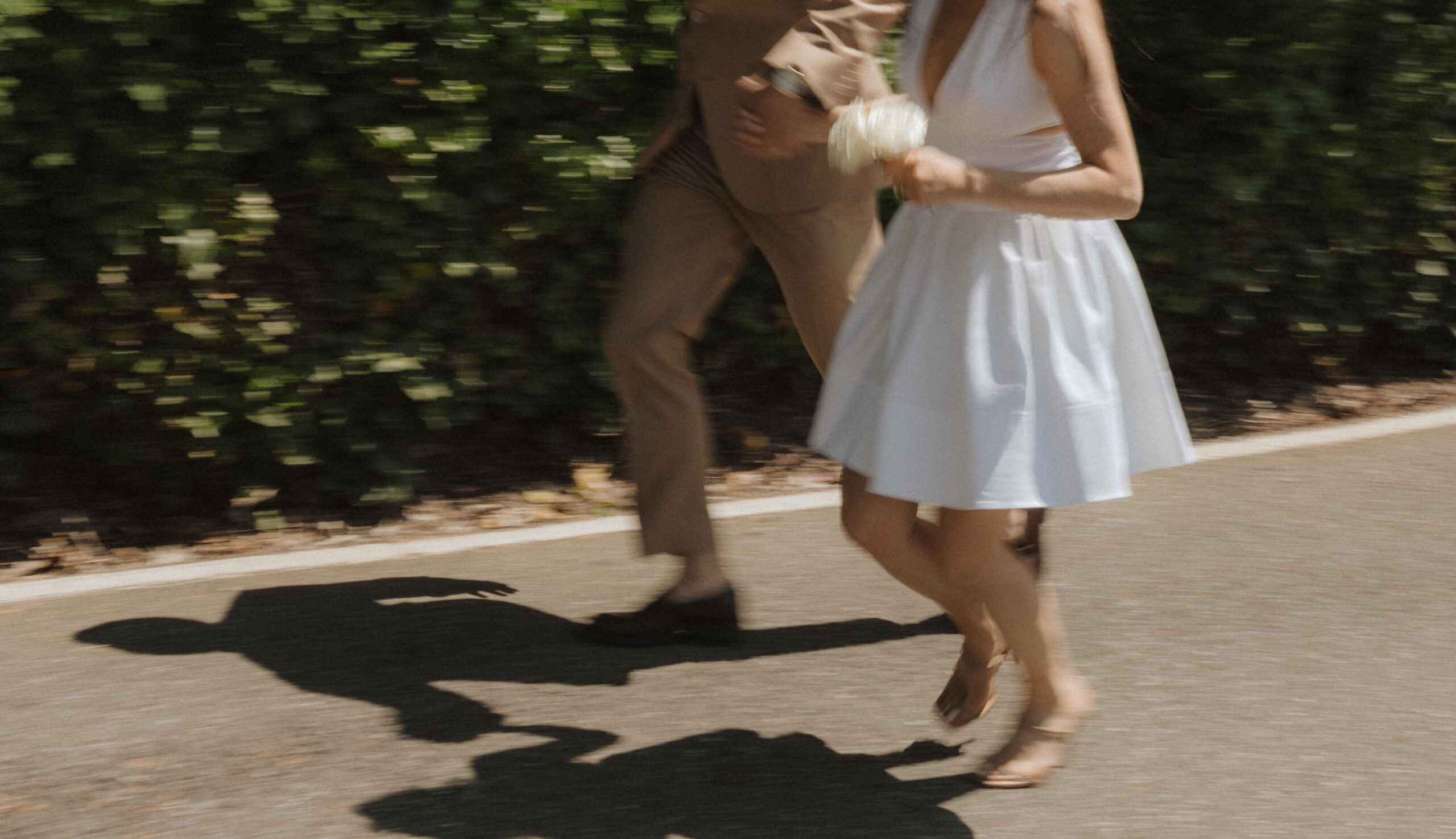 Blurry Couple Running